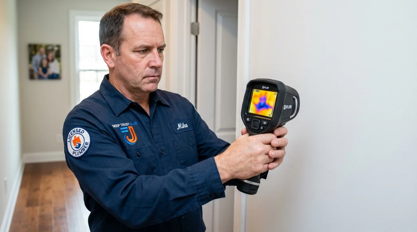 Thermal imaging leak detection by Johns Plumbing LLC in Crozet